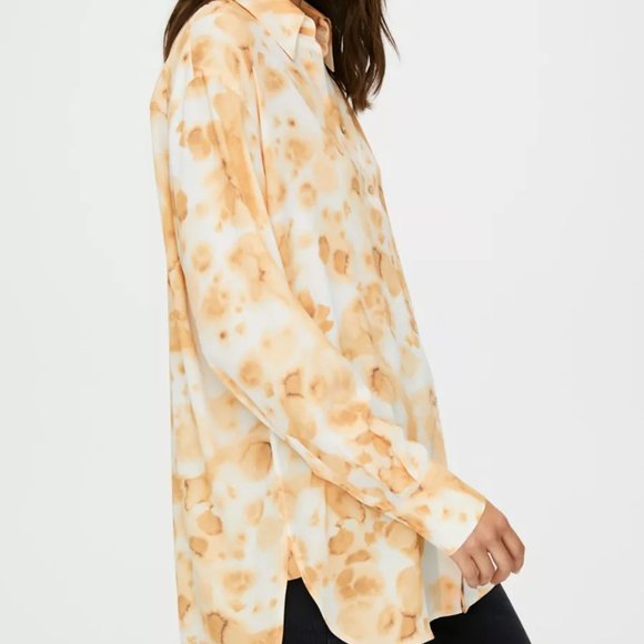 Wilfred Free ~Brinley Button Up Tie Dyed Blouse in Cider Gold - Picture 8 of 8